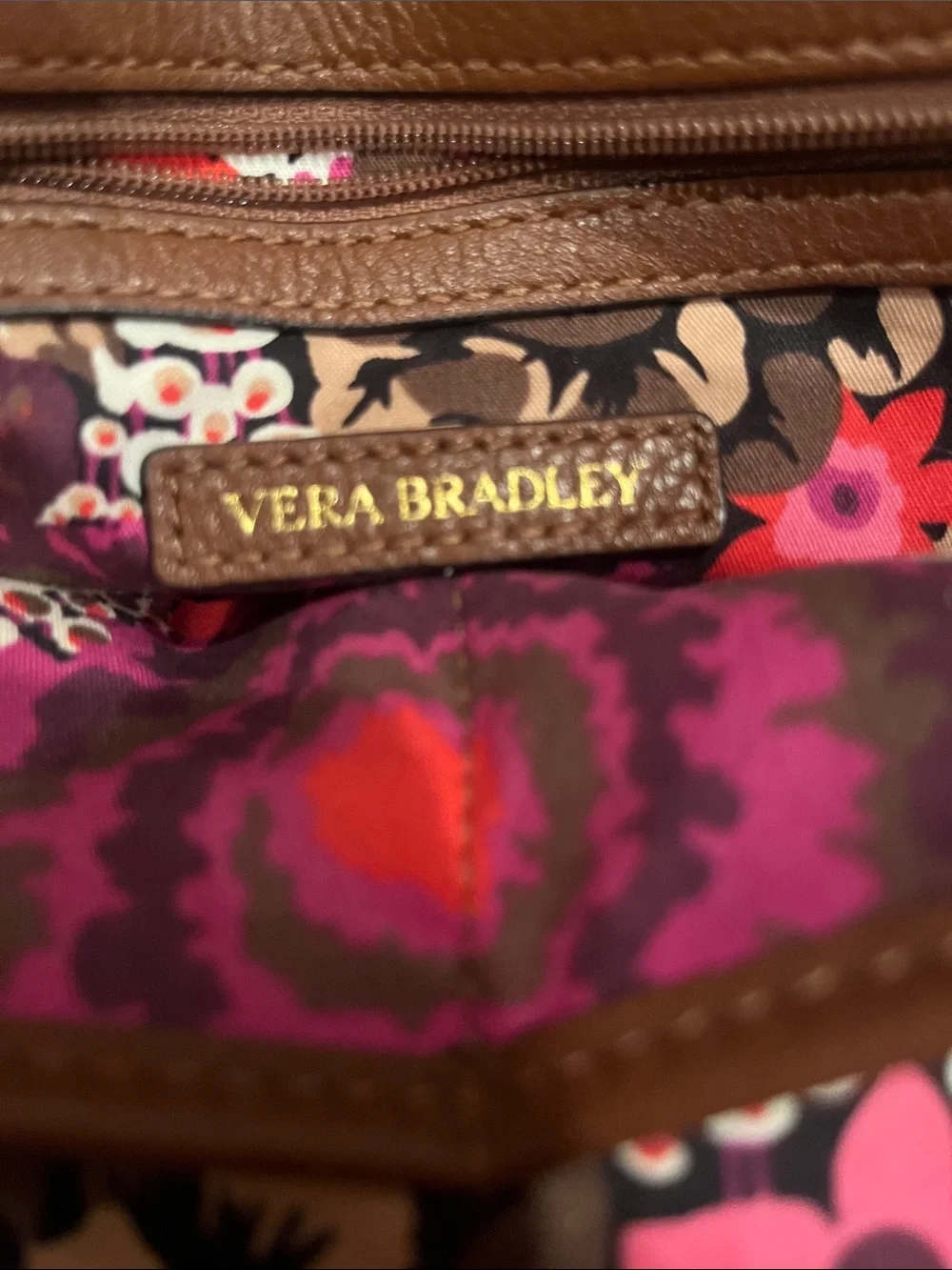 Vera Bradley quilted leather